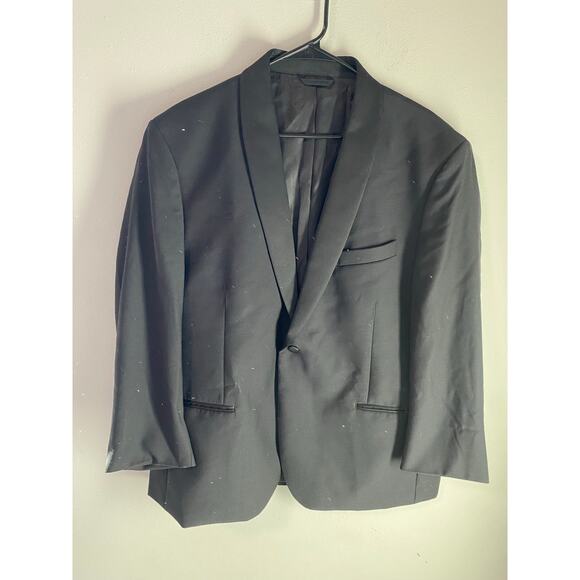 TheBLKTUX Black Suit Jacket Size 46S - Picture 1 of 5